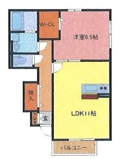 埼玉県さいたま市緑区大字中尾【アパート】の間取り