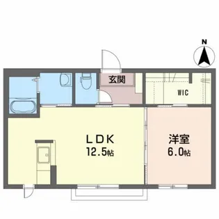メゾン ド アルシオネ【1階】の間取り
