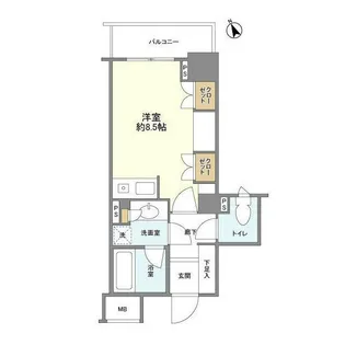 ファミール東京グランリッツ【4階】の間取り