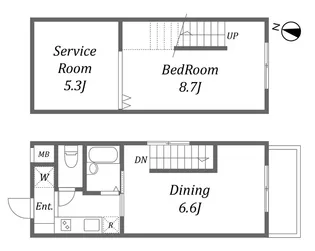 ユーコート上用賀【1階】の間取り