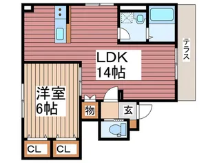 ル・レーヴ・ドゥ・タカ【1階】の間取り