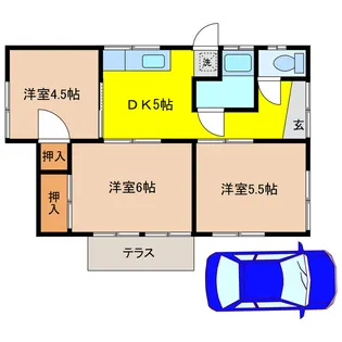 栃木県小山市大字土塔【一戸建】の間取り