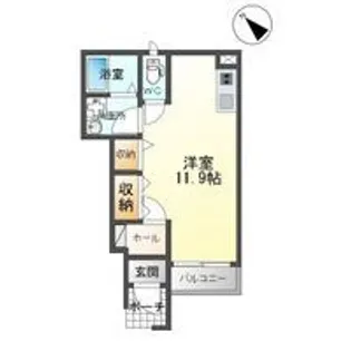 ラ・エリーゼI【1階】の間取り