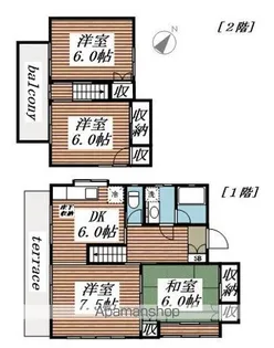 千葉県千葉市花見川区幕張町5【一戸建】の間取り