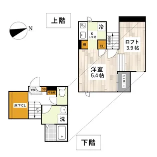 CB近見レーベン【1階】の間取り