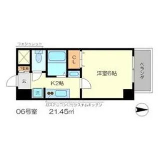 Un Castello 西院【5階】の間取り