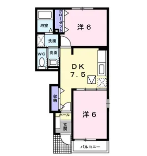 千葉県八街市八街ほ【アパート】の間取り