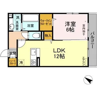 千葉県市川市福栄1【アパート】の間取り