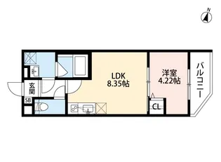 ウィズダムヒル新高【3階】の間取り