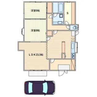 ワイエーエフハイム2号棟【1階】の間取り