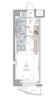リヴシティ錦糸町五番館【4階】の間取り
