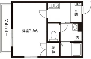 サンテラス南麻布【3階】の間取り