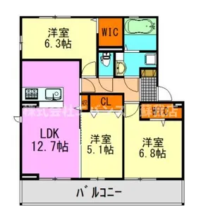 D-ROOM若草【2階】の間取り