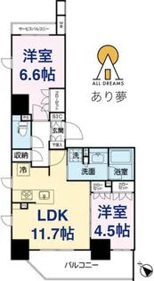 ネベル横浜関内【9階】の間取り
