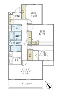 ベル富士見丘【3階】の間取り