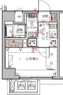 ハーモニーレジデンス大森WEST【10階】の間取り