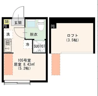 ハーモニーテラス若宮VII【1階】の間取り