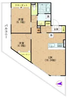 東京都江東区亀戸4【マンション】の間取り