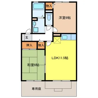 Arcadia MAKI【1階】の間取り