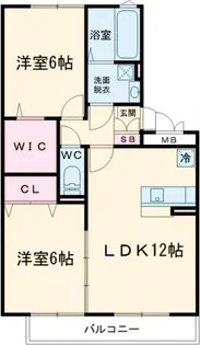 オリエンタル岡弥 B【3階】の間取り