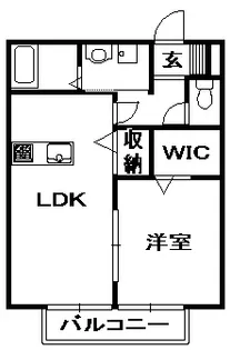 カートル・セゾン【1階】の間取り