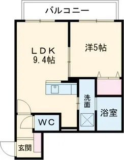 タスクMレジデンス錦【2階】の間取り