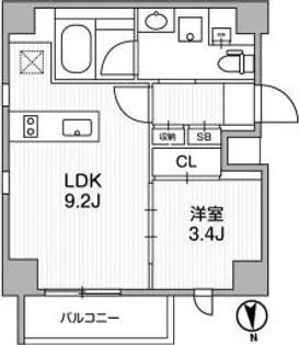 Lighthouse中馬込【6階】の間取り