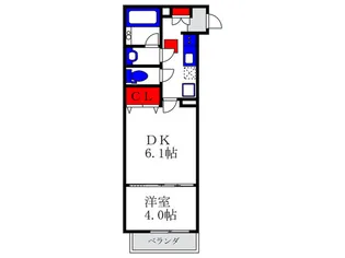 カ-スル池田【3階】の間取り