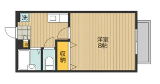 広島県福山市手城町2【アパート】の間取り