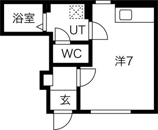 ドミール幸【1階】の間取り