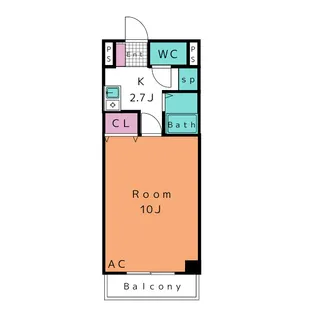 ホワイトクラウドII【1階】の間取り