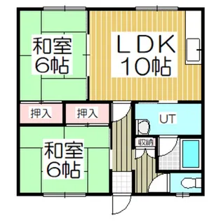 コーポホワイト【2階】の間取り