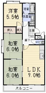 アイオーマンション【2階】の間取り