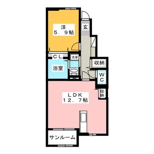 コンフォート856 I【1階】の間取り