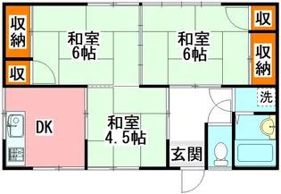 福岡県飯塚市小正【アパート】の間取り