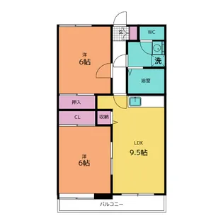 イーストハイツ【1階】の間取り