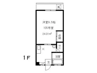 リチェモンテ向ヶ丘A棟【1階】の間取り