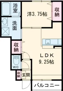 Prezia多良見west【1階】の間取り