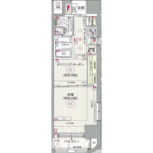 エステムプラザ日本橋レジェンド【4階】の間取り