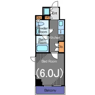 ルーブル新丸子【6階】の間取り