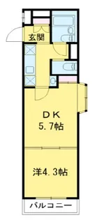 カルチェブラン恵比寿【4階】の間取り