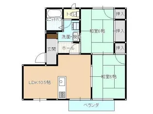 ファリーネ御幸A棟【2階】の間取り