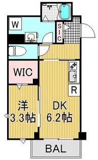 ラシーネ武蔵小山【3階】の間取り