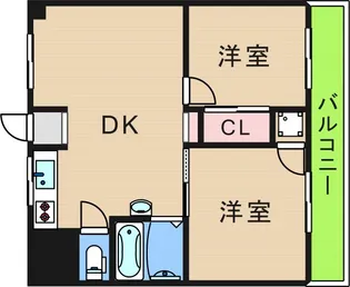 リアライズ玉出【5階】の間取り