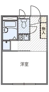 レオパレスオータム【1階】の間取り