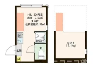 グランテリア西落合【2階】の間取り