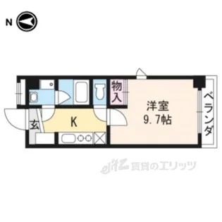 ヴァン・ウエスト【3階】の間取り