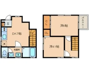 フラッツM【2階】の間取り