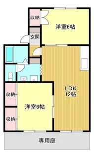◆セジュール高井 B【1階】の間取り