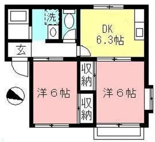 クレールペア【2階】の間取り